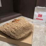 Saint Laurent Panier Raffia Natural Brown 39cm 688221 GAAAC 2080 - Image 4