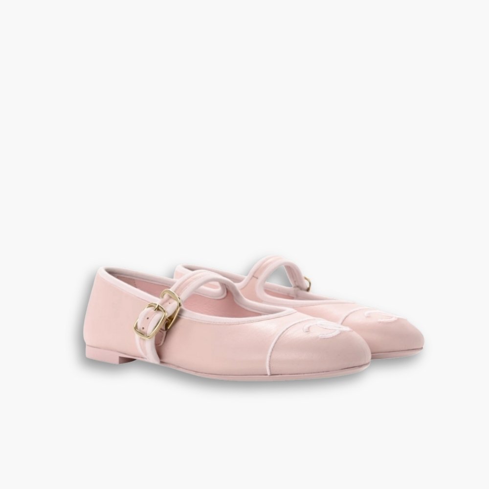 Thumbnail-11-1 Chanel Mary Jane Ballet Flat Baby Pink - Image 1