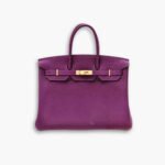 Hermes Birkin Togo Handbag Purple 35cm