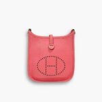Hermes Mini Evelyne Bag Rose Azalee 17cm