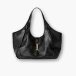 Gucci Mercato Medium Tote Bag Black Leather 35cm 866645 AAGIA 1000