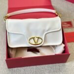 Valentino Garavani Vlogo 1960 Nappa Leather Shoulder Bag White 28cm - Image 2
