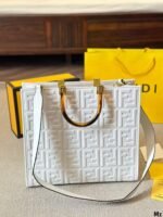 Fendi Sunshine Medium Bag White 35cm 8BH386AMCVF0QVL - Image 2
