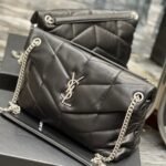 Saint Laurent Puffer Medium Black 35Cm 5774751EL001000 - Image 2