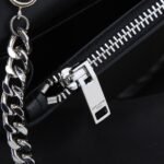 Saint Laurent Kate Small In Grain De Poudre Mirror Effect Black 20Cm - Image 5