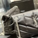 Saint Laurent Puffer Medium Black 35Cm 5774751EL001000 - Image 5