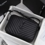Saint Laurent Lou Camera Bag Matte Black Metal 23Cm - Image 5