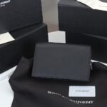 Saint Laurent Kate Small In Grain De Poudre Mirror Effect Black 20Cm - Image 6