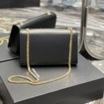 Saint Laurent Kate Medium In Grain De Poudre Black 24cm - Image 9