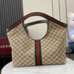 Super Vip 1:1 – Gucci Giglio Large Tote Bag GG Canvas Beige And Dark Brown 60Cm 853971 FAFFP 2547 - Image 4