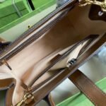 Gucci Medium Tote Bag With Piston Closure In Beige And Ebony 30Cm 649016 HUHHG 8565 - Image 5