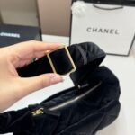Chanel Large Bowling Bag Velvet Effect Nylon Gold Tone Metal In Black 27Cm AS5054 B21379 94305 - Image 6