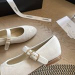 Chanel Mary Jane Ballet Flat Beige - Image 5