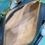Gucci Marmont Small Top Handle Bag Black 27 cm 746319 AABZB 1000 - Image 8