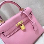 Hermès Kelly 28 Sellier Handbag In Rose 28cm - Image 2