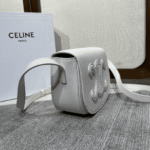 Super Vip 1:1 – Celine Folco Cuir Triomphe In White - Image 5