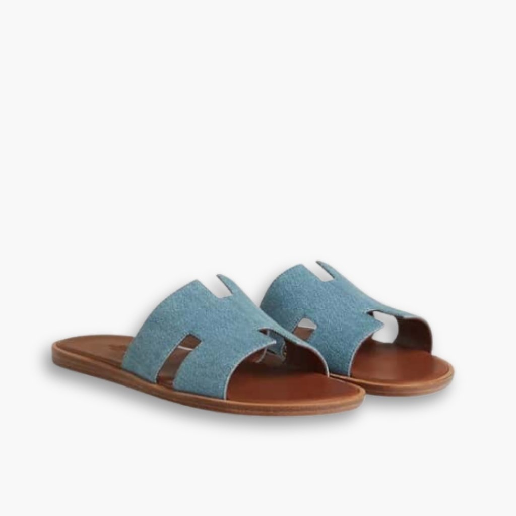 myele-13 Hermes Izmir Sandal Bleu Clair H221819ZHCB400 - Image 1