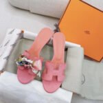 Hermes Oasis Sandal Dark Pink - Image 2