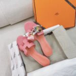 Hermes Oasis Sandal Dark Pink - Image 4