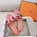 Hermes Oasis Sandal Dark Pink - Image 6