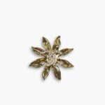 Chanel Brooch Metal Gold and Crystal