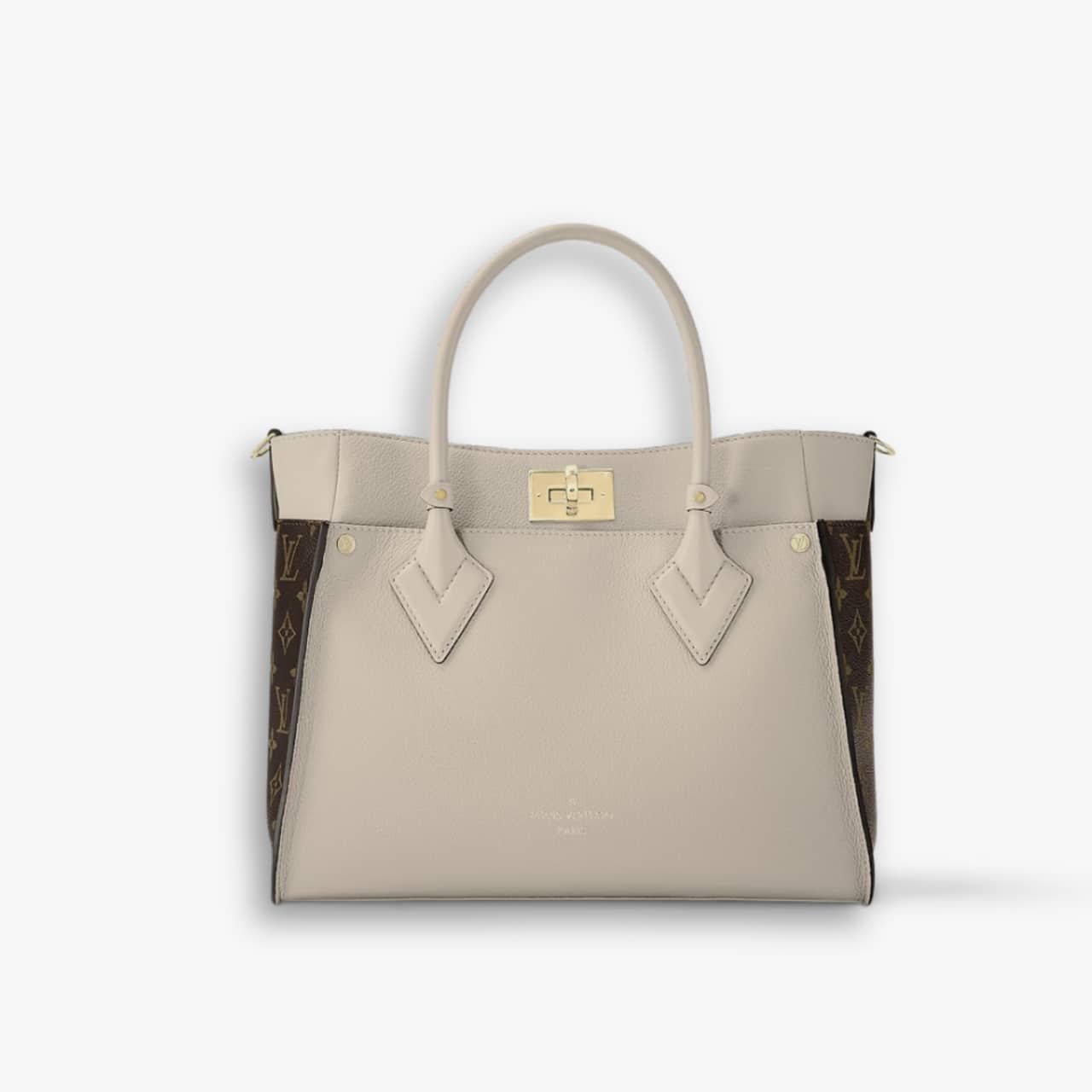 myelegous-1280-x-1280-px-16-2 Louis Vuitton On My Side MM Bag Greige 30Cm M58485 - Image 1