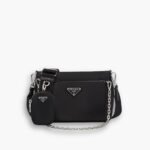 Prada Re Nylon Shoulder Bag Black 23Cm 1BH168 R064 F0002 V V1T