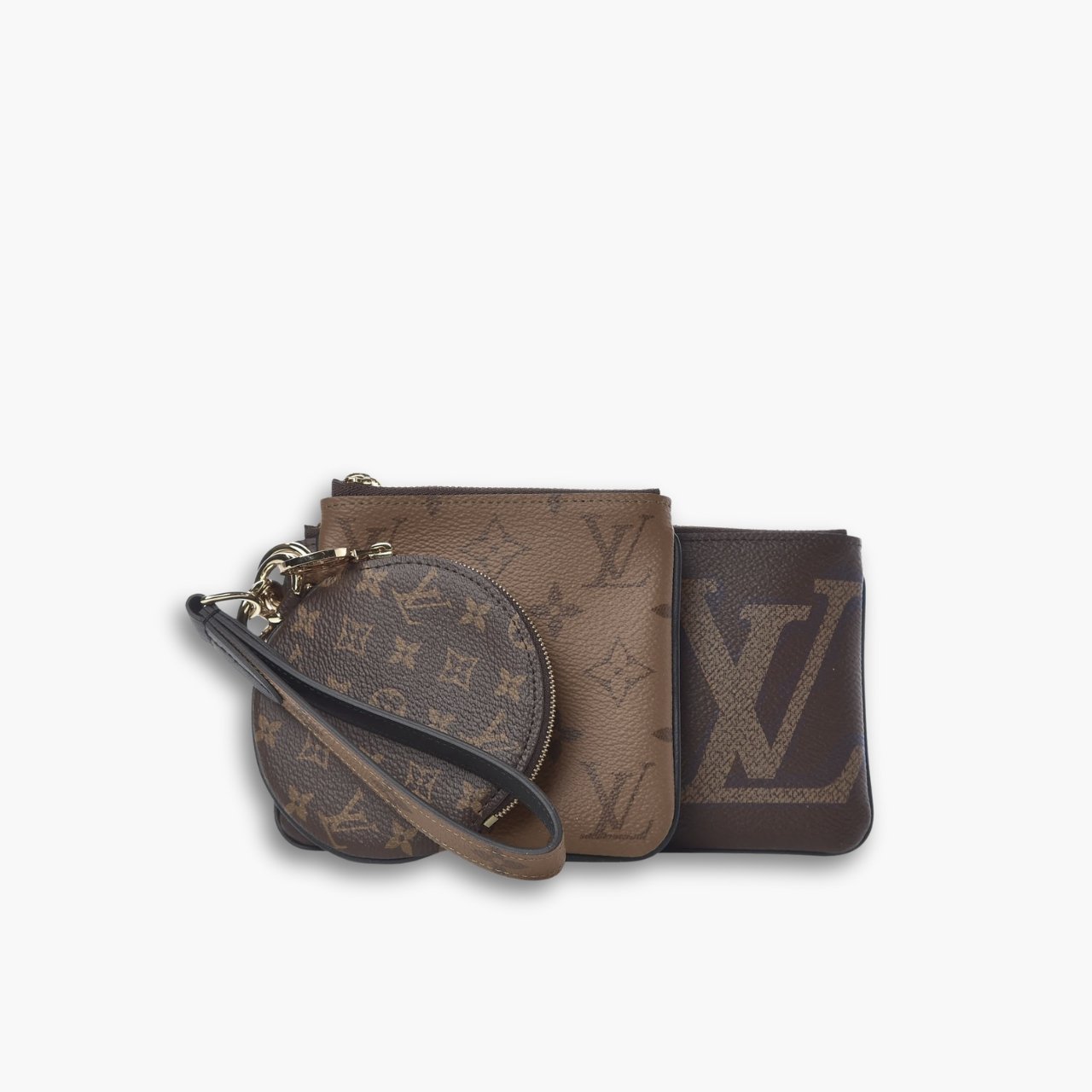 myelegous-1280-x-1280-px-24-4 Louis Vuitton Reverse Monogram Giant Trio Pouch Brown 19Cm - Image 1