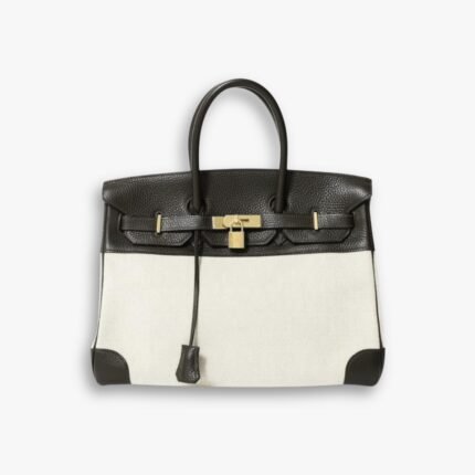 Hermes Birkin 25 Toile H Black 25cm